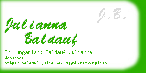 julianna baldauf business card